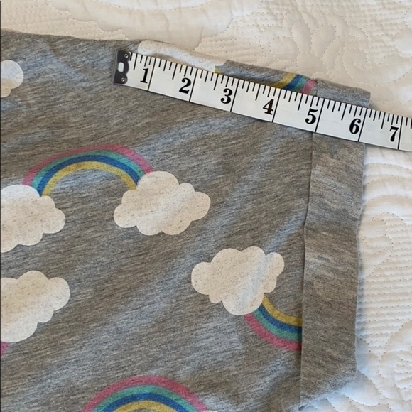 ASOS rainbow cloud print cap sleeve top size Medium - Picture 7 of 8